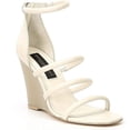 thumbnail image 3 of Donna Karan Rachel Wedge Sandals, Nappa Leather Off White - 9, 3 of 3