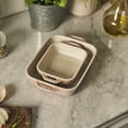thumbnail image 3 of Staub Ceramic 2-pc Rectangular Baking Dish Set - Macaron Pastel Pink, 3 of 7