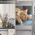thumbnail image 5 of Dishwasher Sticker Dishwasher Cover Magnet Refrigerator Home Decorative Art Kitchen Panel Decal Orange Cat Lying on Sofa 23x26 Inch, 5 of 6