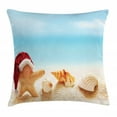 thumbnail image 1 of Ambesonne 16" x 16" Blue Polyester Decorative Pillow Cover, 1 of 2