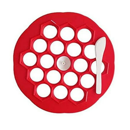 

Compact Plastic Dumpling Mante Ravioli Pierogi Pelmeni Mold Maker Kitchen Dough Press Cutter Dumplings Maker Ravioli Cutter DIY Tools For Kitchen S Red
