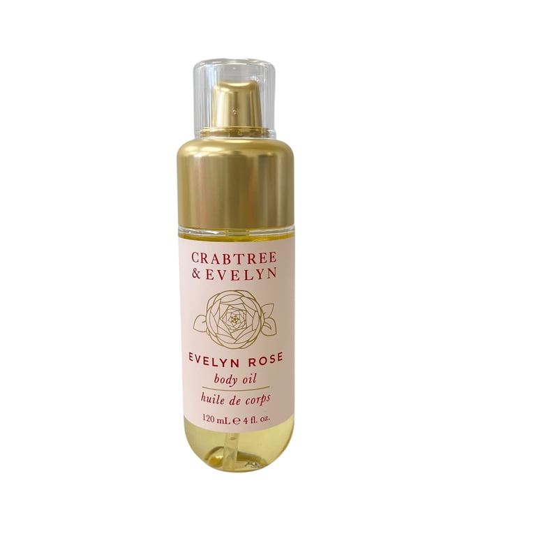 Crabtree & Evelyn Evelyn Rose Body Oil 120ml 4 fl oz - Walmart.com
