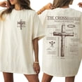 thumbnail image 4 of 1 Cross 3 Nails 4 Given Christian Cross Graphic Casual T-Shirt for Men and Women, 4 of 6