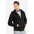 thumbnail image 3 of TheLovely Men's Full Zip Up Heavyweight Cotton Blend Fleece Hoodie Sweatshirt, 3 of 3