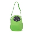 thumbnail image 2 of Flmtop Hamster Small Pet Carrier Portable Travel Packet Bag Breathable Mesh Pouch Green, 2 of 9
