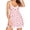Pink_Floral 1, variant on Avidlove Women Sexy Sleepwear Lace Chemise Lingerie V Neck Nightgown Full Slip Nighties Spaghetti Strap Nightwear