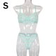 thumbnail image 1 of 2 piezas de encaje sexy conjunto de ropa interior sujetador ropa interior regalo para mujer, verde agua, S Inevent XX000054-17, 1 of 7