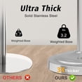 thumbnail image 6 of 17 Inch Stand Hand Towel Holder Towel Bar Towel Hanging Ring, Free Standing Floor Hand Towel Rack Storage for Bathroom Kitchen Vanity Countertops, Hardware Accessories(Polished Chrome), 6 of 8