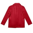 thumbnail image 3 of Kids Blazer Long Sleeve Lapel Collar Open Front Casual Red Suit Jacket with Inner Pocket Dress Coat for Teen Girls 5-6 Years Formal&nbsp;Outfits, 3 of 7