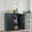 Anthracite, variant on vidaXL Office Cabinet File Cabinet Storage Filing Cabinet with 2 Doors Steel