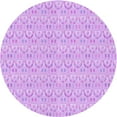 thumbnail image 1 of Ahgly Company Machine Washable Indoor Round Transitional Heliotrope Purple Area Rugs, 6' Round, 1 of 7