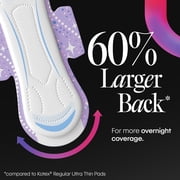 Kotex Overnight Maxi Pads, 39 Count