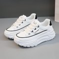 thumbnail image 1 of Zapatos sencillos de mujer, estilo coreano, transpirables, con plataforma elevada, informales, para deportes de otoño, zapatos de tabla, zapatos para estudiantes, 1 of 5