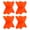 Orange color, variant on MOMOJIA Easy Installation Deck Spacers Lightweight Plastic Shims for Flooring Projects
