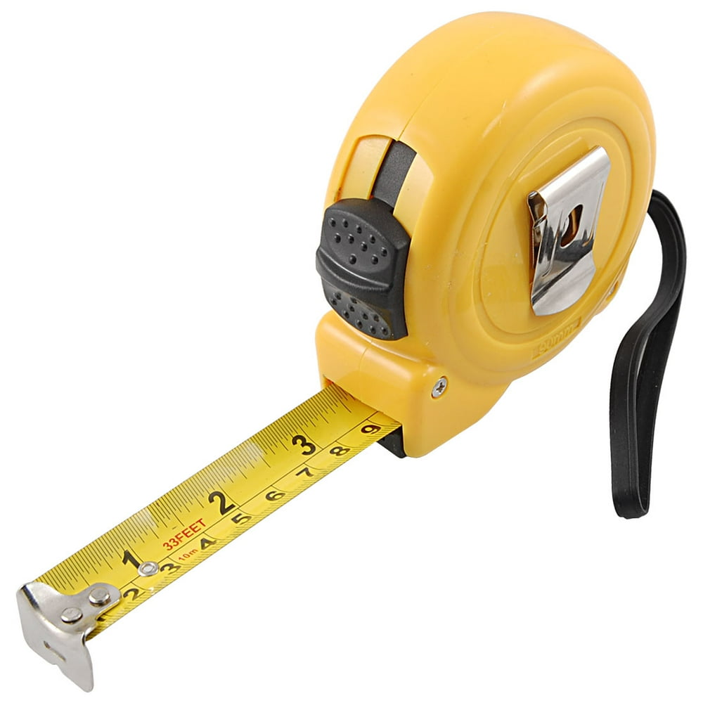 Unique Bargains 33Foot Retractable Inch/Metric Steel Tape Measure w