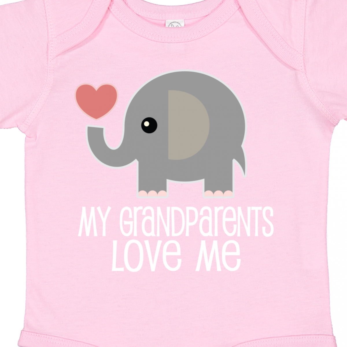 Inktastic My Grandparents Love Me Baby Clothes Boys or Girls Baby Bodysuit