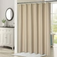 thumbnail image 6 of EastVita Taupe Fabric Shower Curtain Water Resistant Heavy Weight Waffle Weave Textured Shower Curtain With Rust-Resistant Metal Grommets For Bathroom 72" W X 72" L Taupe, 6 of 6