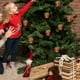 thumbnail image 5 of Pack de 6 adornos para árbol de Navidad no tejidos | Renos, Papá Noel, muñecos de nieve, diseños de cajas de regalo | Rojo Plata Sandía Rojo | Tela suave y duradera | Decoraciones ligeras, 5 of 6