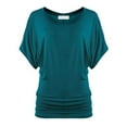 thumbnail image 2 of Free to Live 3 Pack Short Sleeve Casual Women's Dolman Tops, 2 of 7