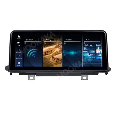 MOOKAKA 10.25"/12.3" Linux Smart Display Car Radio Audio Media Player for BMW X5 F15 2014 2015 2016 2017 Universal Navigation GPS Upgrade Headunit Replacement HD Screen Carplay Accessories