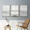 thumbnail image 5 of Gentle Tides I - Framed Premium Gallery Wrapped Canvas L Frame 3 Piece Set - Ready to Hang, 5 of 9