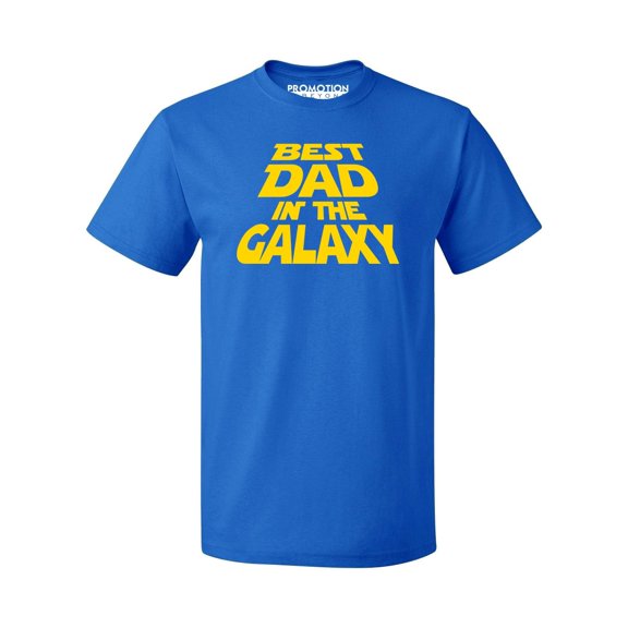 P&B Best Dad In The Galaxy Men's T-shirt, Royal, M