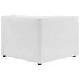 thumbnail image 4 of Modway Mingle Modern Faux Leather Corner Chair in White Finish, 4 of 8