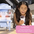 thumbnail image 3 of Nostalgia Vintage Countertop Snow Cone Machine - Slushie Machine - Shaved Ice Machine and Crushed Ice Maker - Makes 20 Icy Treats, Includes 2 Reusable Plastic Cups &amp; Ice Scoop – Blue, 3 of 7