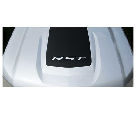 Chevy Silverado Gloss Black RST Hood Decal Graphic 2019-2026 GM Licensed