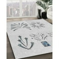 thumbnail image 3 of Ahgly Company Machine Washable Indoor Rectangle Transitional White Smoke Area Rugs, 2' x 3', 3 of 7