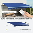 thumbnail image 5 of Outsunny 196.90' x 118.10' Blue Retractable Awnings, LED Lights, 5 of 10
