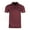 Maroon, variant on ZIMEGO Men's Short Sleeve Vintage Polo Shirt with Chest Pocket - Garment Color Dyed Oil Wash and Chest Pocket