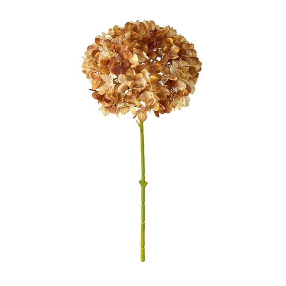 Cinvoph Artificial Hydrangea Flowers 54 Petals with Stems Realistic Faux Bouquet for DIY Floral Arrangement Party Home Wedding Reception Decor Birthday Anniversary Gifts, Coffee