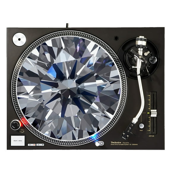 KuzmarKâ„¢ 12" DJ Turntable Slipmat - Diamond