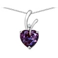 thumbnail image 2 of Star K� Heart Shape 8mm Simulated Alexandrite Endless Love Pendant Necklace, 2 of 9