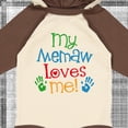 thumbnail image 4 of Inktastic My Memaw Loves Me Boys or Girls Long Sleeve Baby Bodysuit, 4 of 5