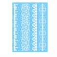 thumbnail image 5 of 1 Sheet Floral Temporary Tattoo, Lace Decal Flower Pattern, Waterproof Hand Arm Wrist Body Fake Tattoos For Women, 5 of 5