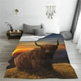 thumbnail image 5 of Honeii Yak Print Fleece Blanket - Throw Blanket for Bed, Sofa, Couch, Camping, and Travel , Microplush Ultra Soft Warm Blanket-50"x40", 5 of 7