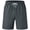 Carbon Gray, variant on Men's Swim Trunks Quick Dry Beach Shorts with Zipper Pockets and Mesh Lining Army Green 36