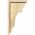 thumbnail image 3 of 8"W x 10"D x 18"H New Brighton Rough Sawn Corbel w/Backplate, Douglas Fir, 3 of 9