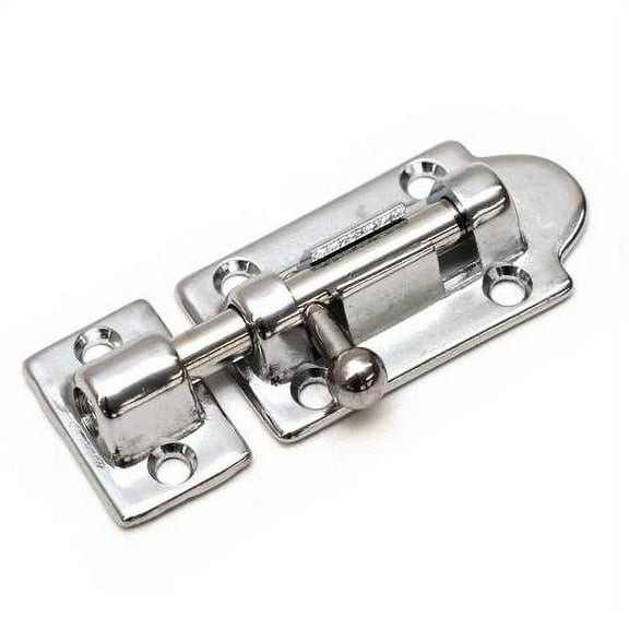 Lowe Boat Barrel Bolt Lock 2148252 | Sliding 2 7/8  Inch Chrome Brass