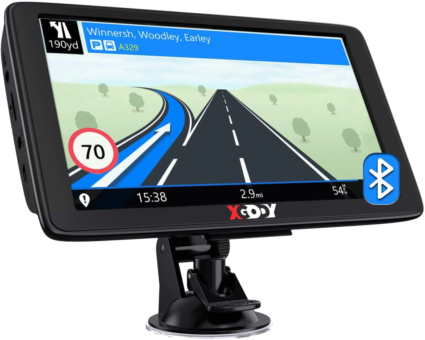 7inch Truck GPS with Bluetooth AVin Navigation System for Car Big