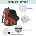 thumbnail image 3 of Travel Adventure Backpack&nbsp;- Explore Themed Waterproof College Backpack, Durable Lightweight Bookbag with Journey Inspired Design & Side Pockets, 3 of 4
