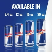 Red Bull Energy Drink, 189mg Caffeine, 20 fl. oz. Can