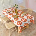 thumbnail image 3 of Halloween Jack O Lantern Silhouettes Pattern Rectangle Tablecloth 60"x102",Waterproof Polyester Rectangle Table Cloth, Wipeable Spillproof Polyester Tablecloth for Dining, Camping, Indoor and Outdoor, 3 of 6