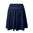 thumbnail image 5 of SnZhen Women's Solid Swim Skirt Quick Dry Bathing Suit Bottoms with Zipper Pocket, 5 of 6
