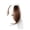 Light brown, variant on Wavy Side Bangs Hair Wigs 2-Piece Set - Clip-In Synthetic Hair Extensions for Women