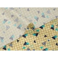 thumbnail image 5 of oneOone Velvet Tan Fabric Chevron & Triangle Geometric Craft Projects Decor Fabric Printed By The Yard 58 Inch Wide, 5 of 5