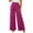 Hot Pink, variant on hlysgo Women's Wide Leg Pants Elegant High Waisted Asymmetrical Pant Business Casual Dress Trousers with Pockets Navy,2xL