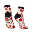 thumbnail image 4 of Bingfone Fresh Red Tomato Design Patterned Men'S Women'S Casual Cotton Socks, 4 of 9